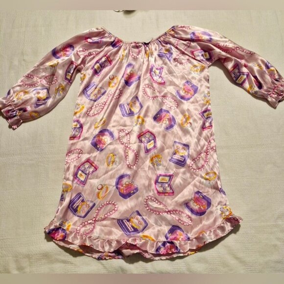 PJ & Me girls size 6 silky pink nightgown NWT - Picture 3 of 6